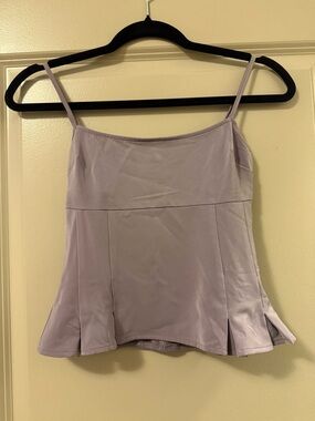 Urban Outfitters Lavender Spaghetti Strap Peplum Camisole